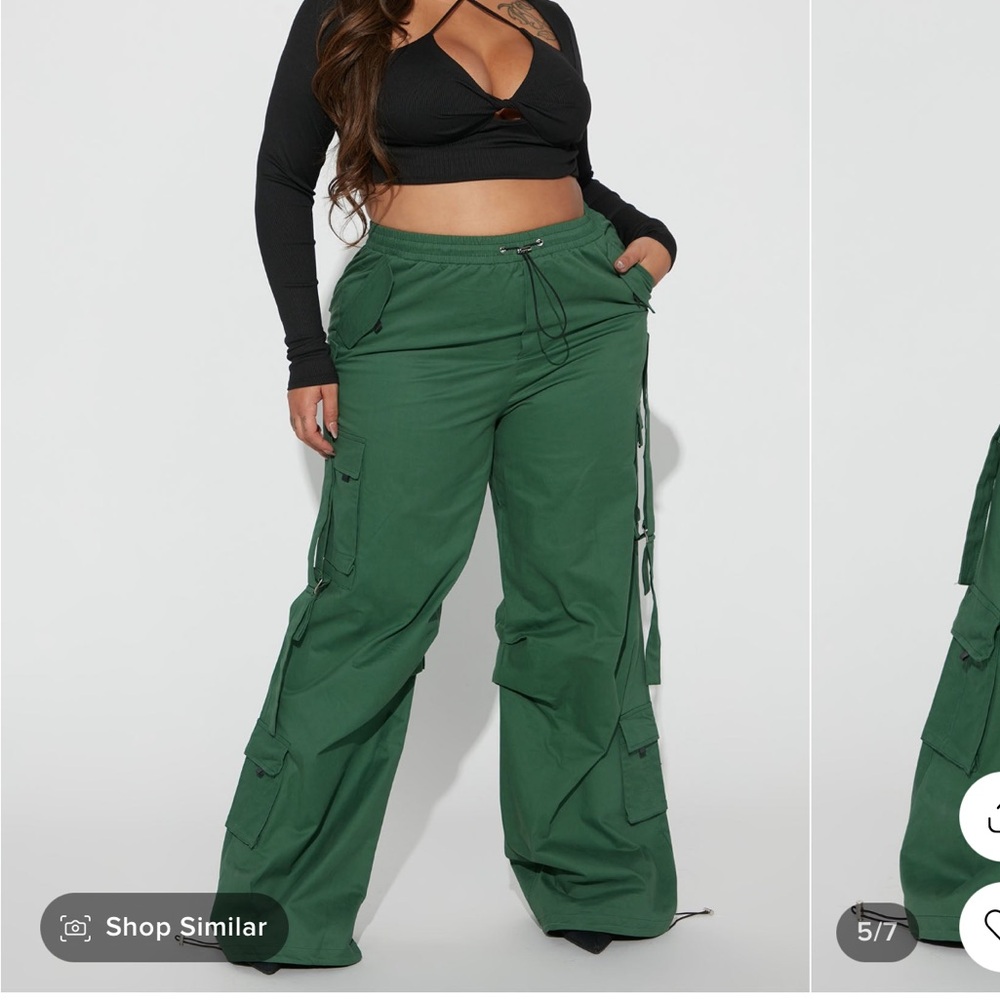 Fashion Nova Green Cargo Pants